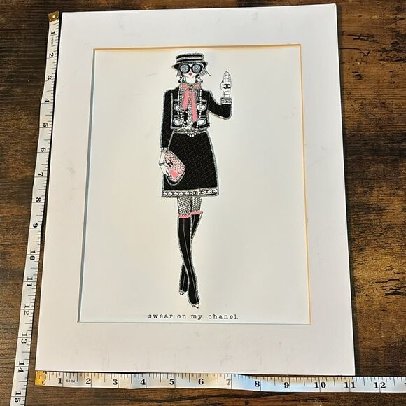 VERRIER HANDCRAFTED
New York City 11"X14" SWEAR ON MY CHANEL WHITE MAT - Picture 7 of 8